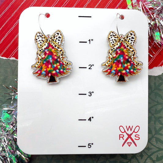 Under The Tree Glitter Hoops