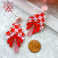 Aspen Dangles in Pink and Red Checkered