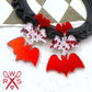 Batty Trio Dangles in Red
