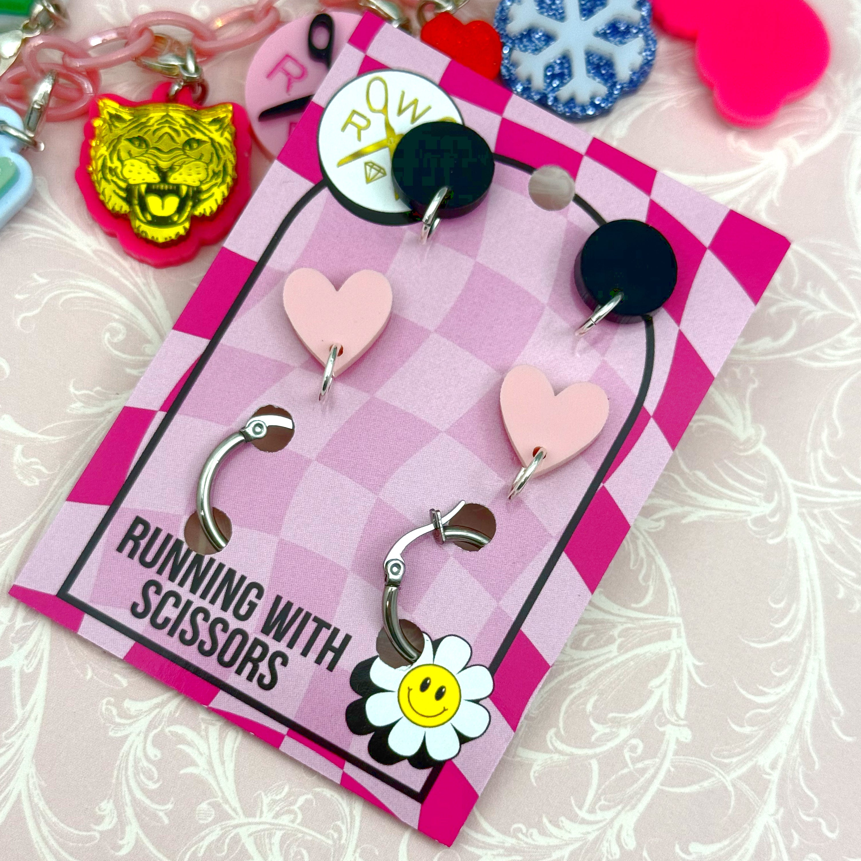 Bestie Charm Earring Conversion Kit – Running With Scissors Jewelry