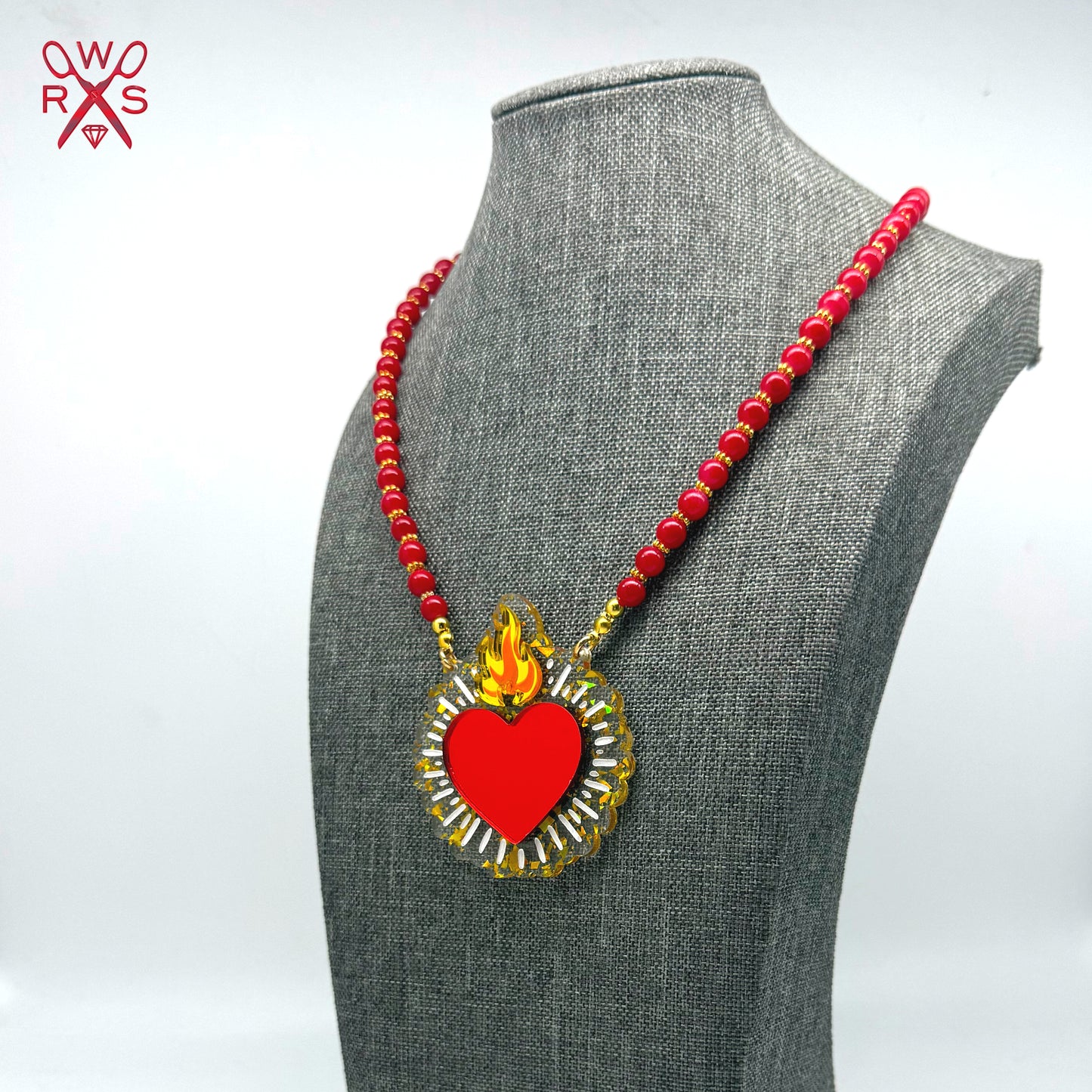Blazing Heart Necklace