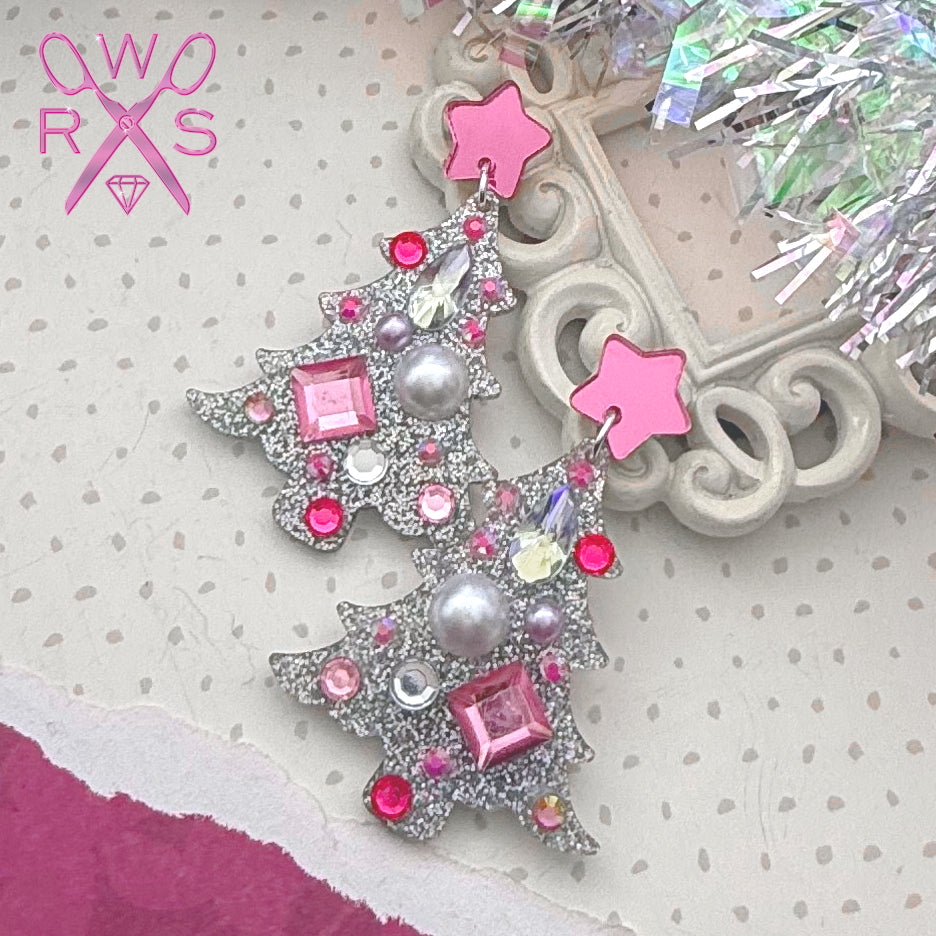 Bling Tree Dangles in Pink