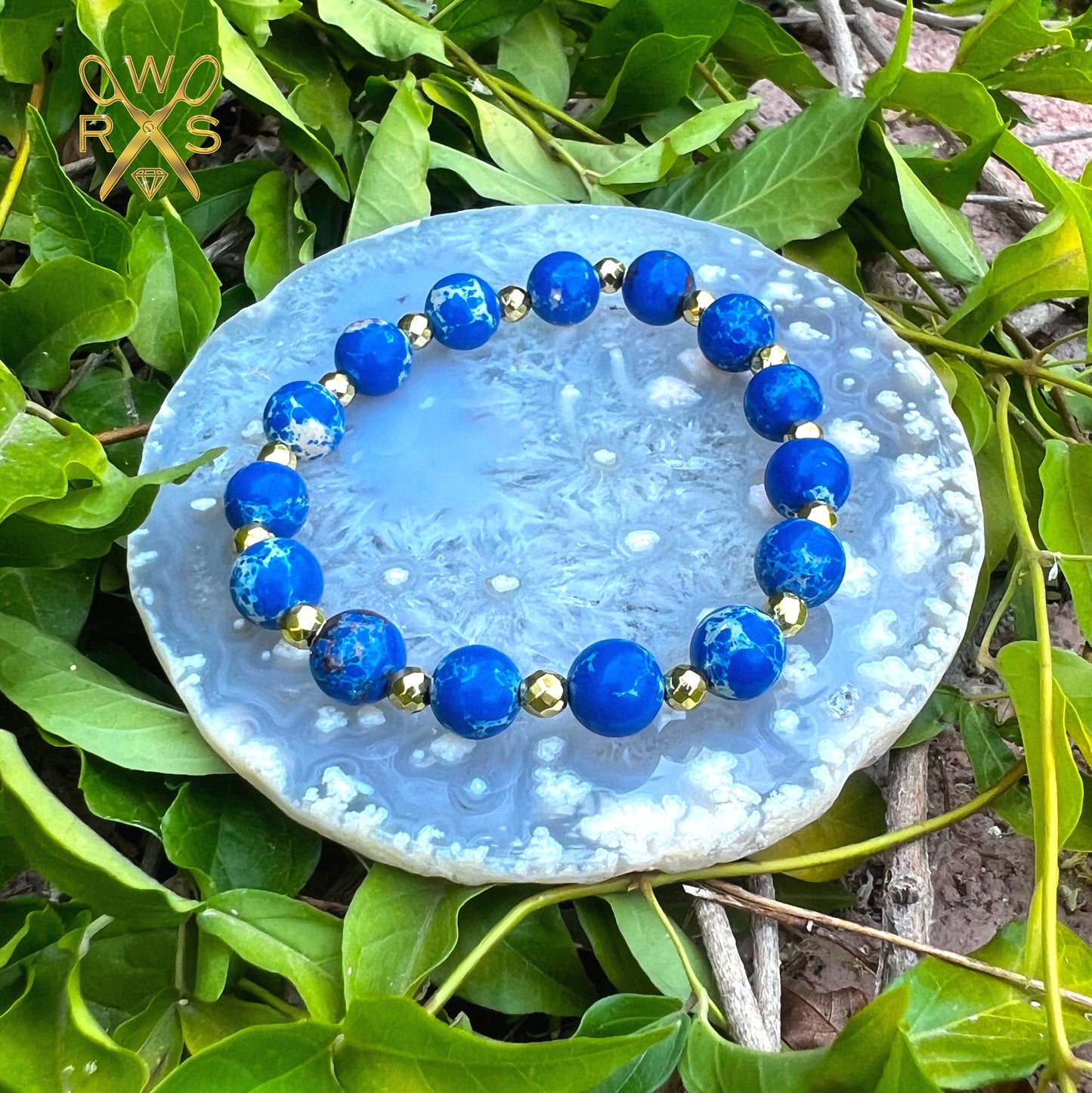 Gemstone Bracelet - Blue Jasper