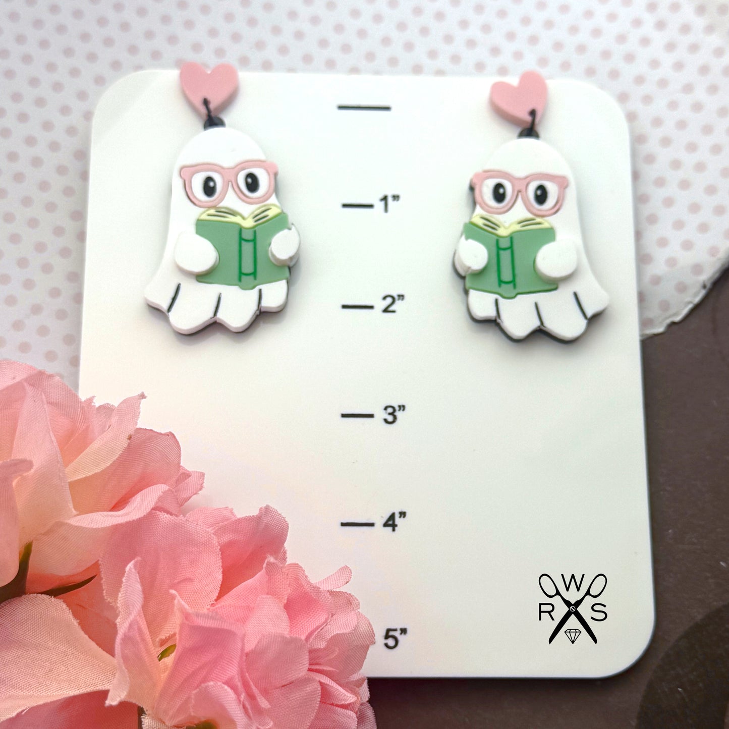 Bookish Ghost Dangles