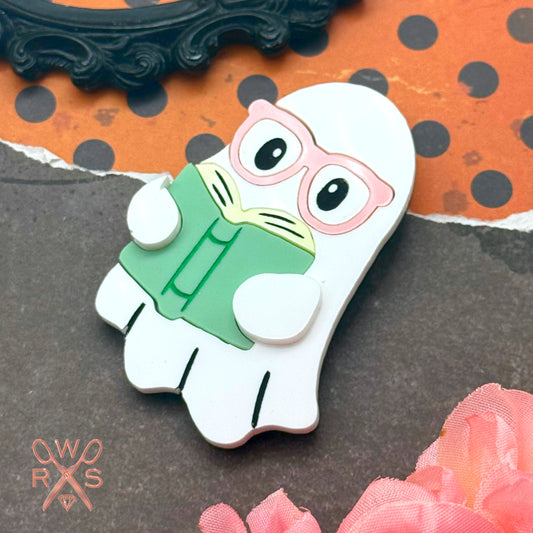 Bookish Ghost Pin