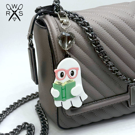 Bookish Ghost Purse Charm