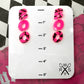 Boo Post Dangles in Pink Glow-in-the-Dark Ghosts