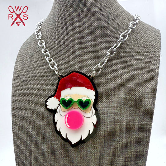 Bubblegum Santa Necklace