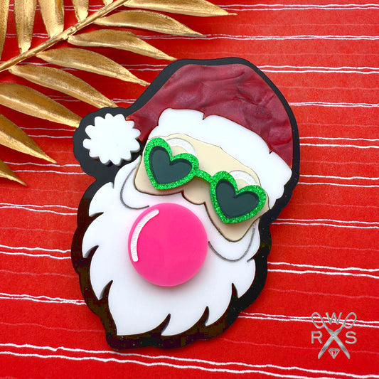 Bubblegum Santa Pin