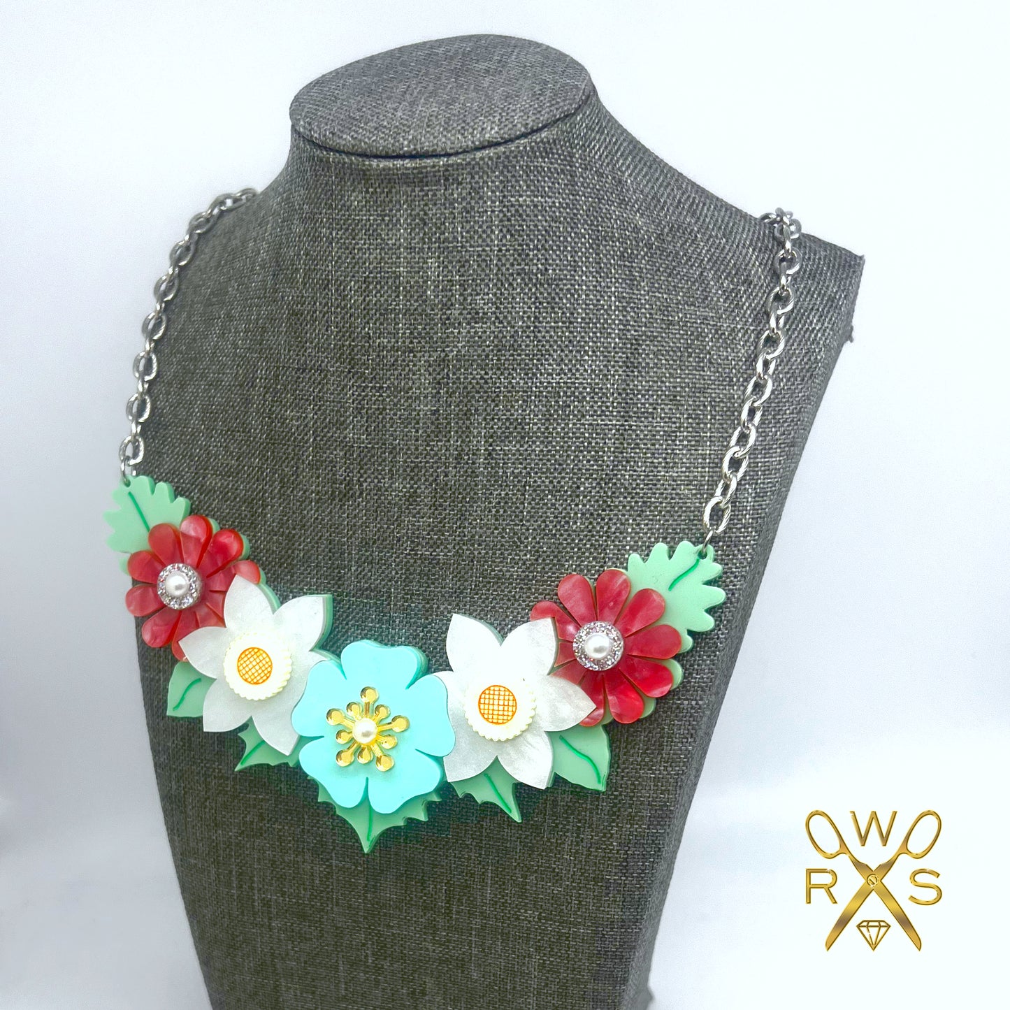 Buy Yourself Flowers Bib Necklace Pastels