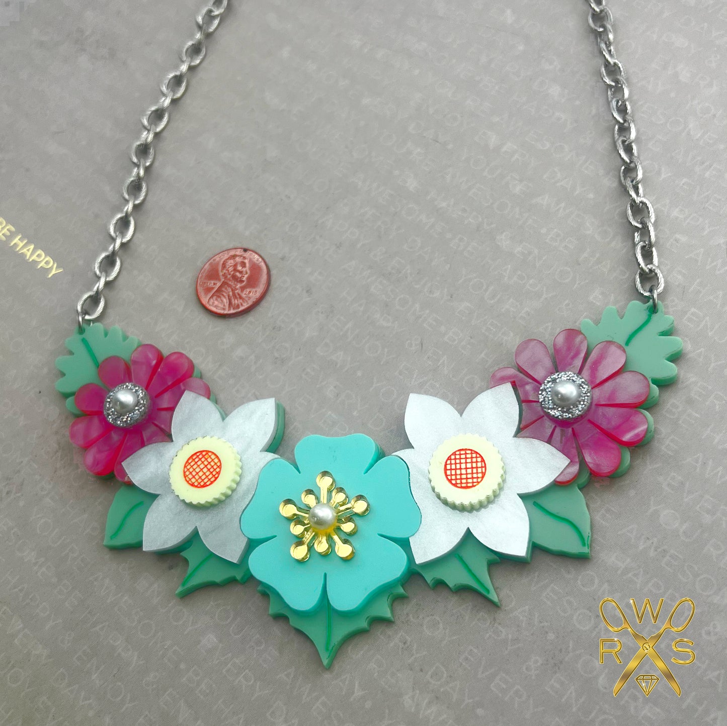 Buy Yourself Flowers Bib Necklace Pastels