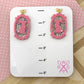 Cameo Cottontail Dangles in Bubblegum Pink