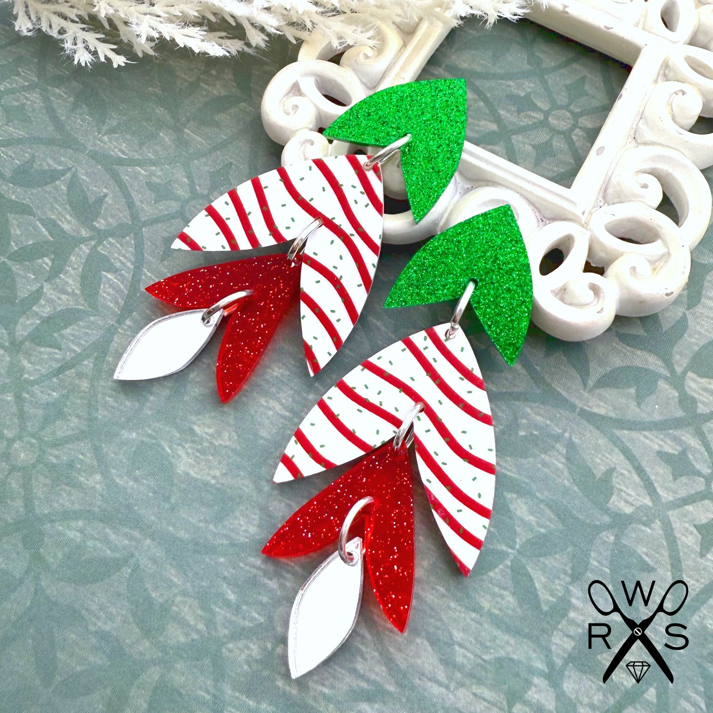 Christmas Cake Rio Dangles