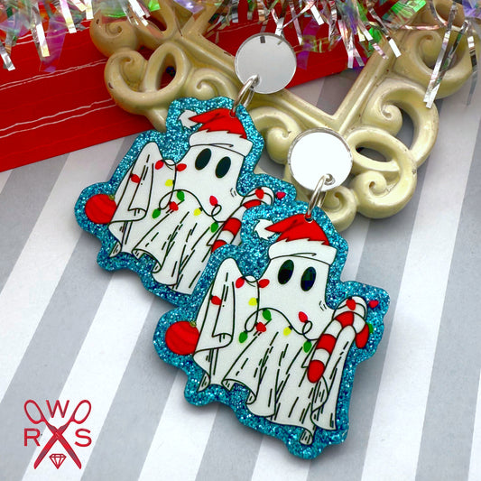 Christmas Ghost Dangles