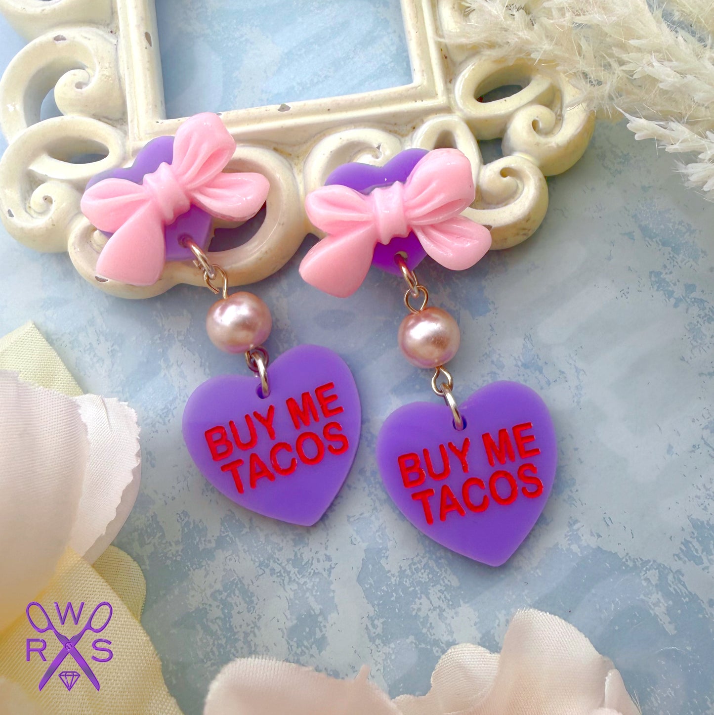 Conversation Hearts Dangles Buy Me Tacos