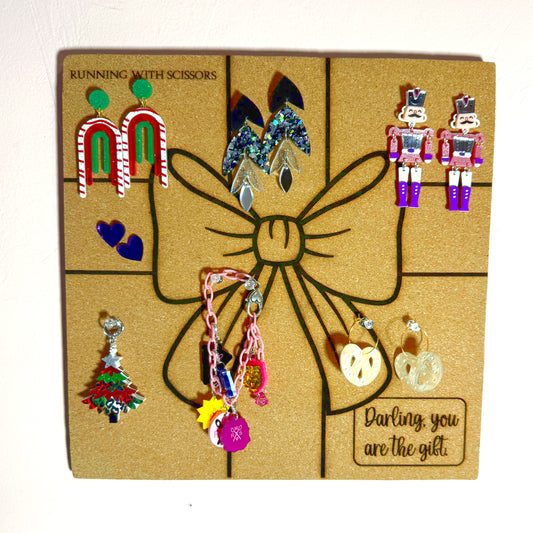 Cork Earring Display Board You Choose the Print