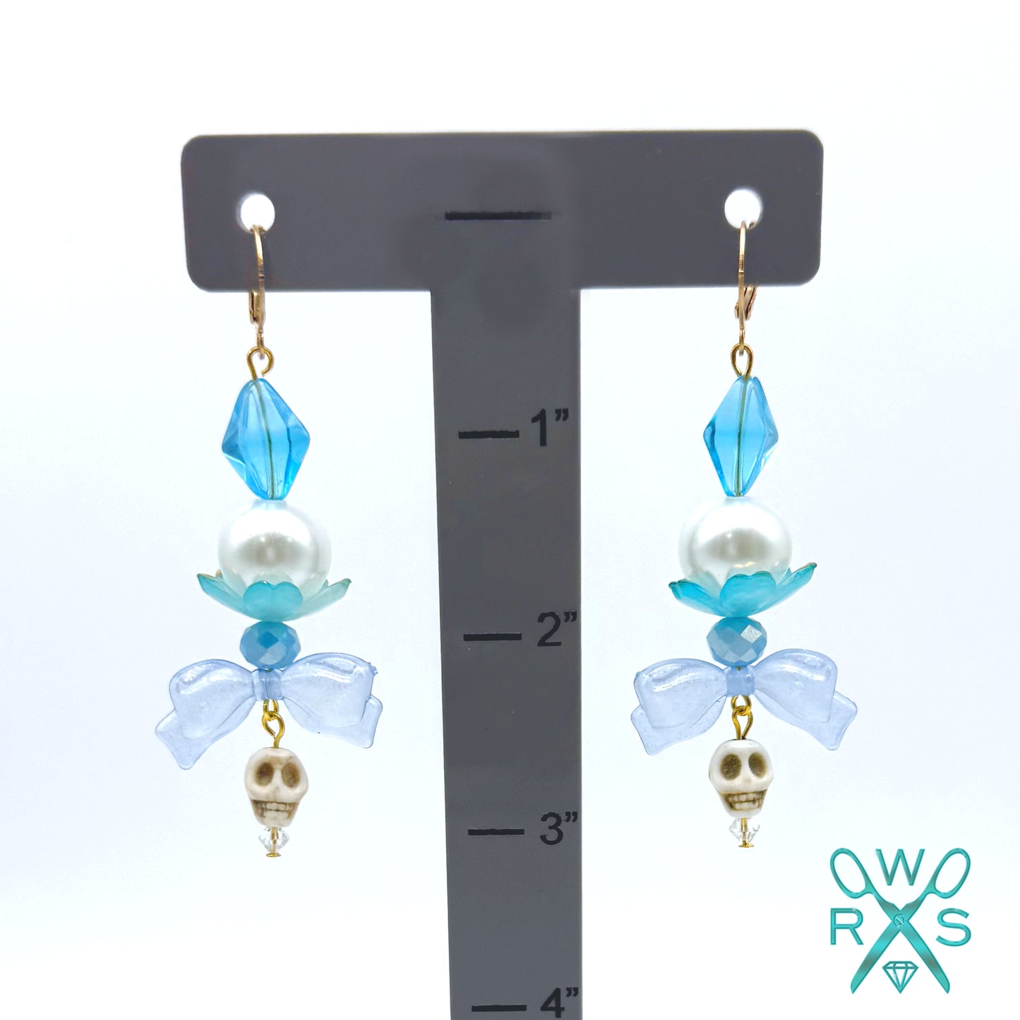 Cotton Candy Crush Dangles in Blue