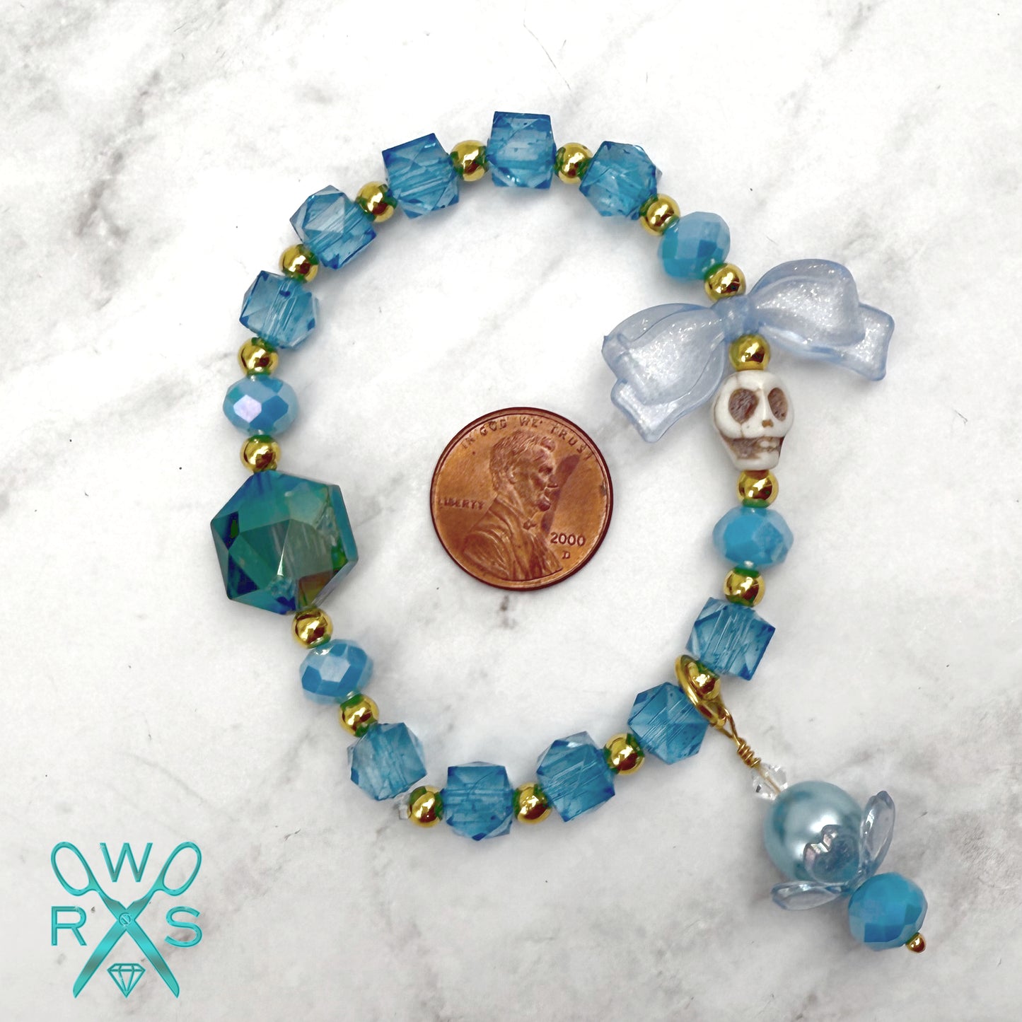 Cotton Candy Crush Bracelet in Blue