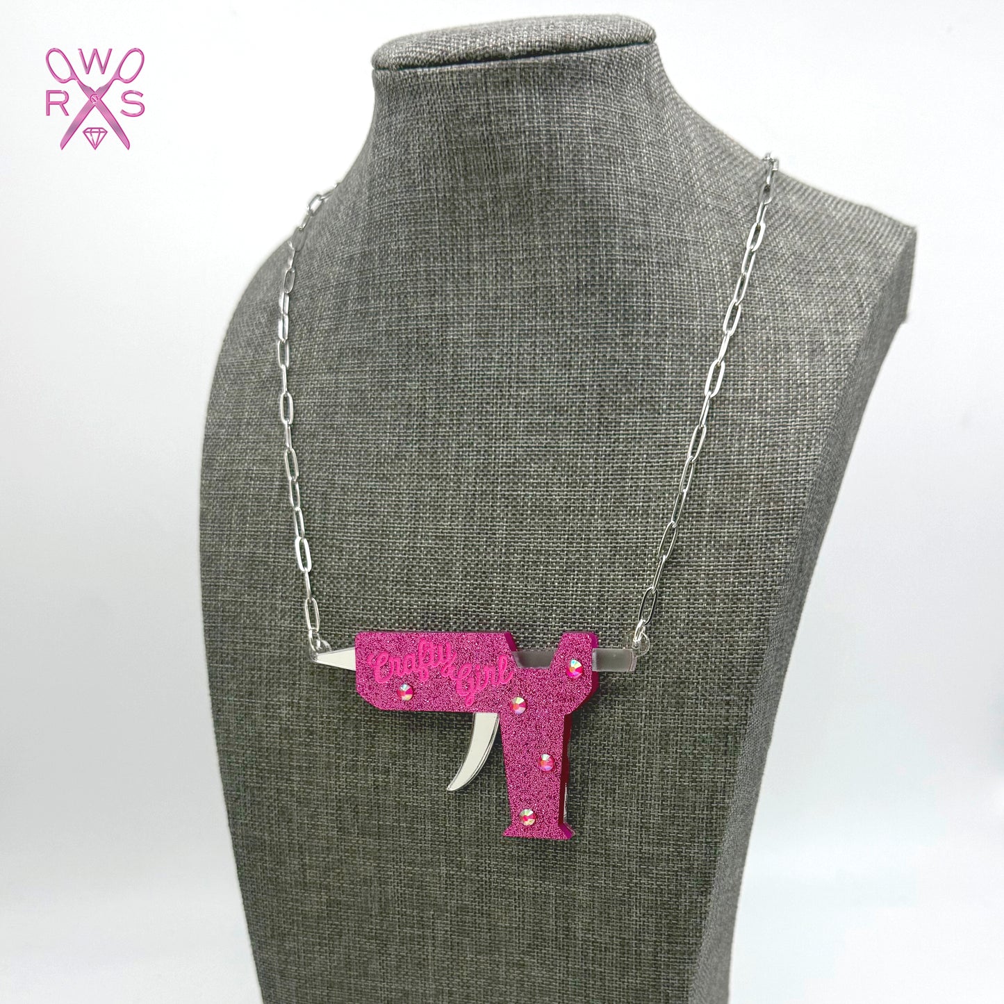 Crafty Girl Glue Gun Necklace
