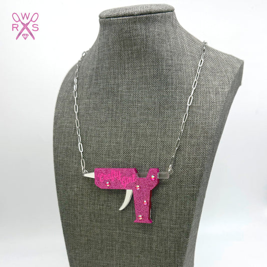 Crafty Girl Glue Gun Necklace