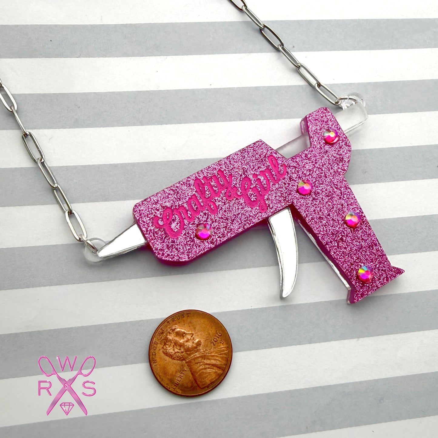 Crafty Girl Glue Gun Necklace