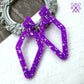Deadly Dangles in Purple Sparkle