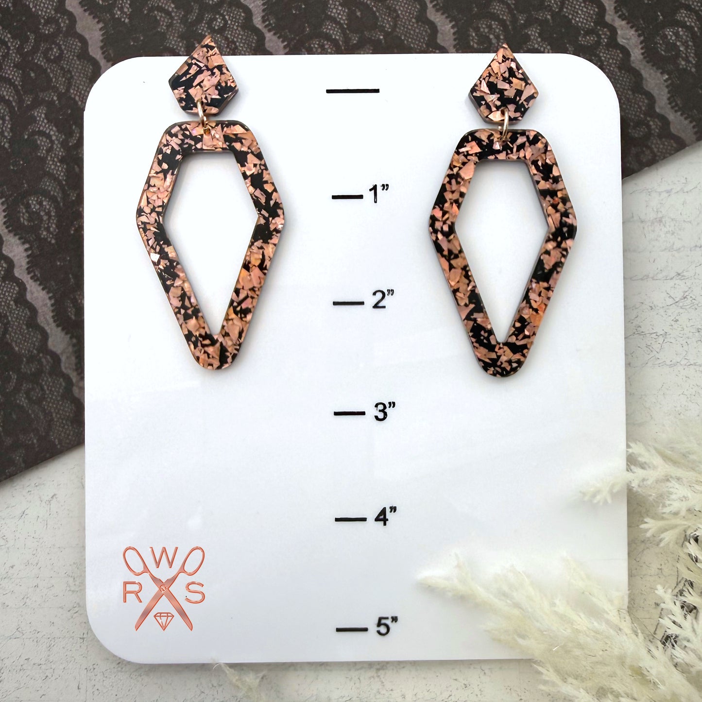 Deadly Dangles in Rose Gold Foil
