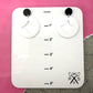 Diamond Eye Dangles in Brght White