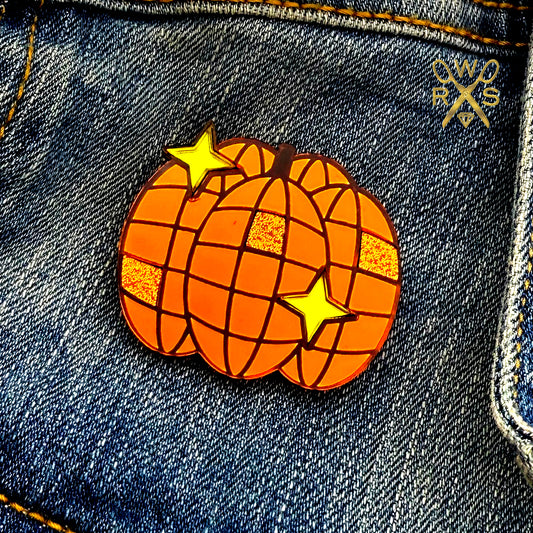 Disco Pumpkin Pin