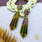 Dreamstone Dangles in Purple and Gold