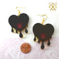 Dripping in Pride Rainbow Heart Earrings - Laser Cut Acrylic