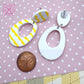 Everyday Dangles in Buttery Yellow Stripes