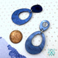 Everyday Dangles in Navy Blue Pearl