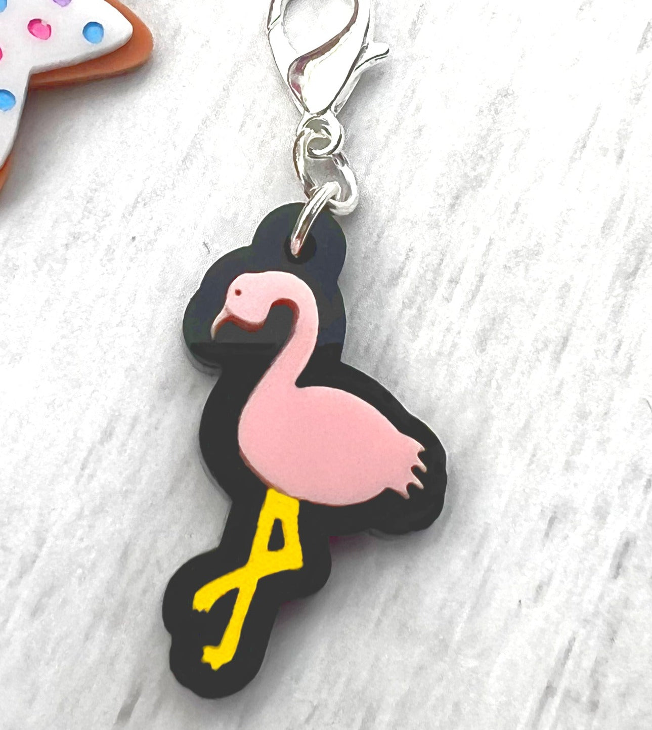 Flirty Flamingo Bestie Charm