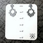 Flirty Dangles in Black and White Stripe