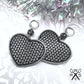 Getting Cozy Grey Heart Dangles