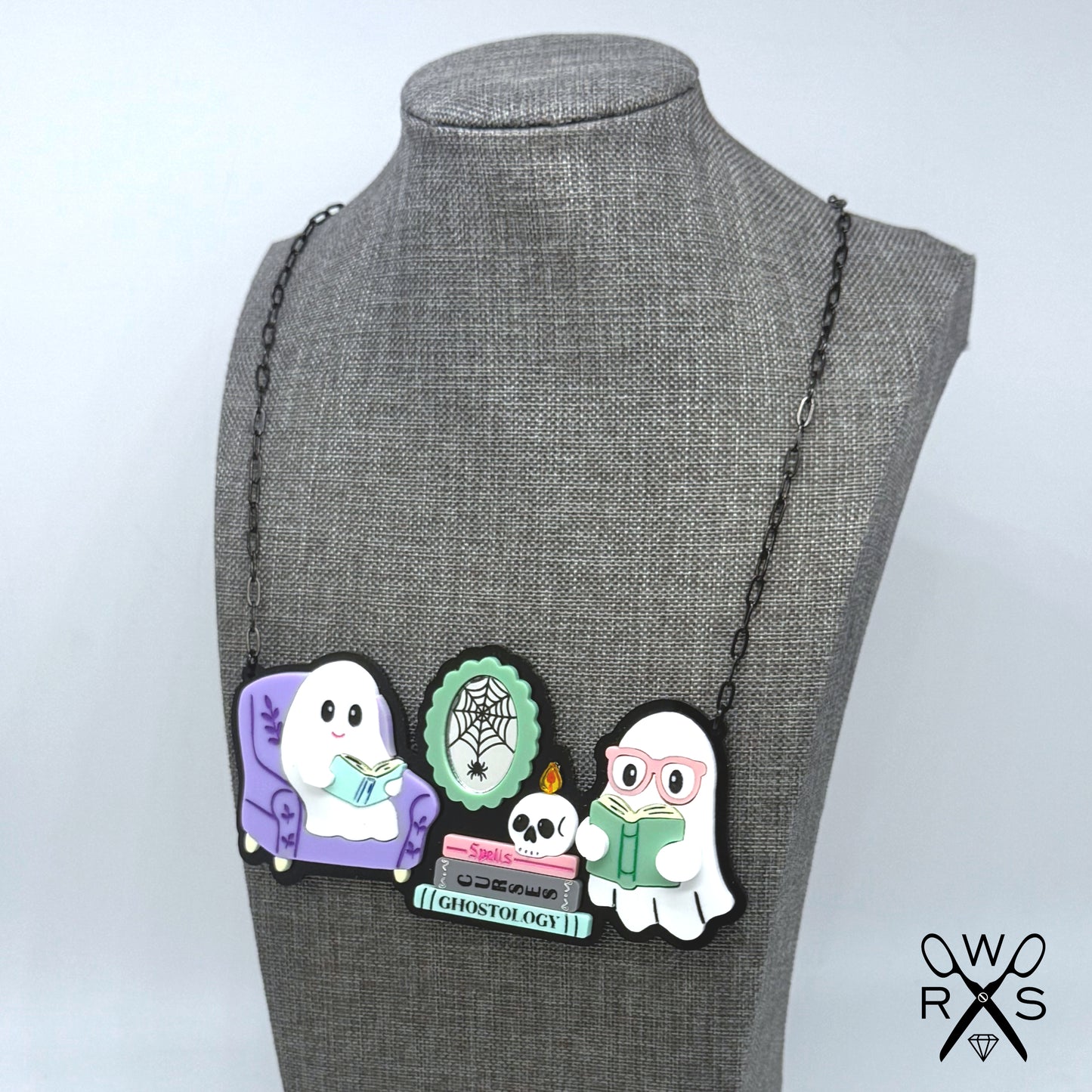 Ghost Book Club Necklace