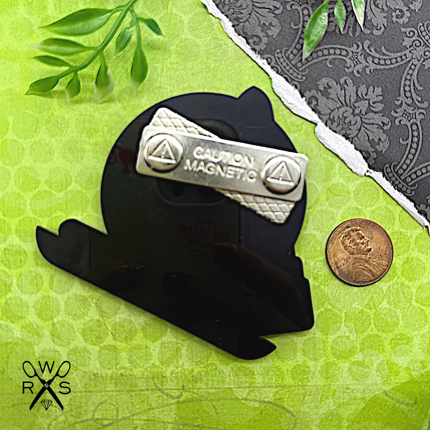 Glam Ghoul Lipstick and Compact Brooch