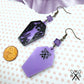 Happy Haunting Dangle Earrings in Laser Cut Acrylic