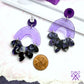 Happy Bloom Dangles in Purple Ink