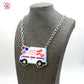 Happy Mail Truck Necklace