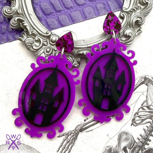 Haunted House Cameo Dangles