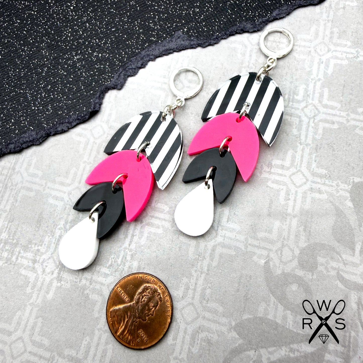 Havana Huggies in Stripes and Neon Pink