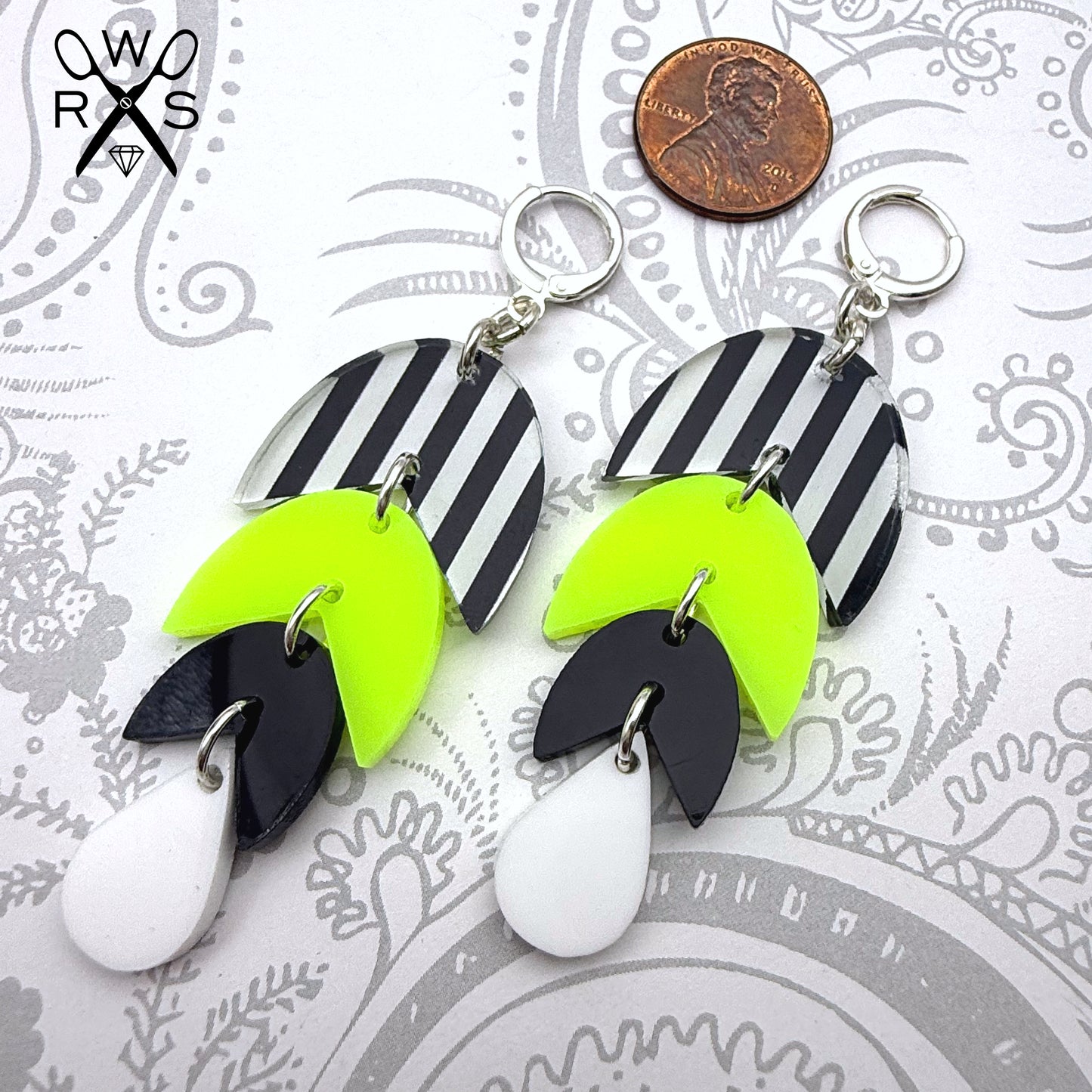 Havana Huggies In Stripes and Neon Yellow