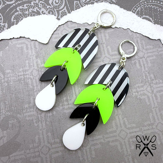 Havana Huggies In Stripes and Neon Yellow