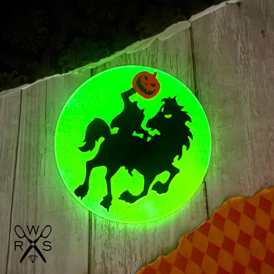 Headless Horseman Glow in the Dark Pin