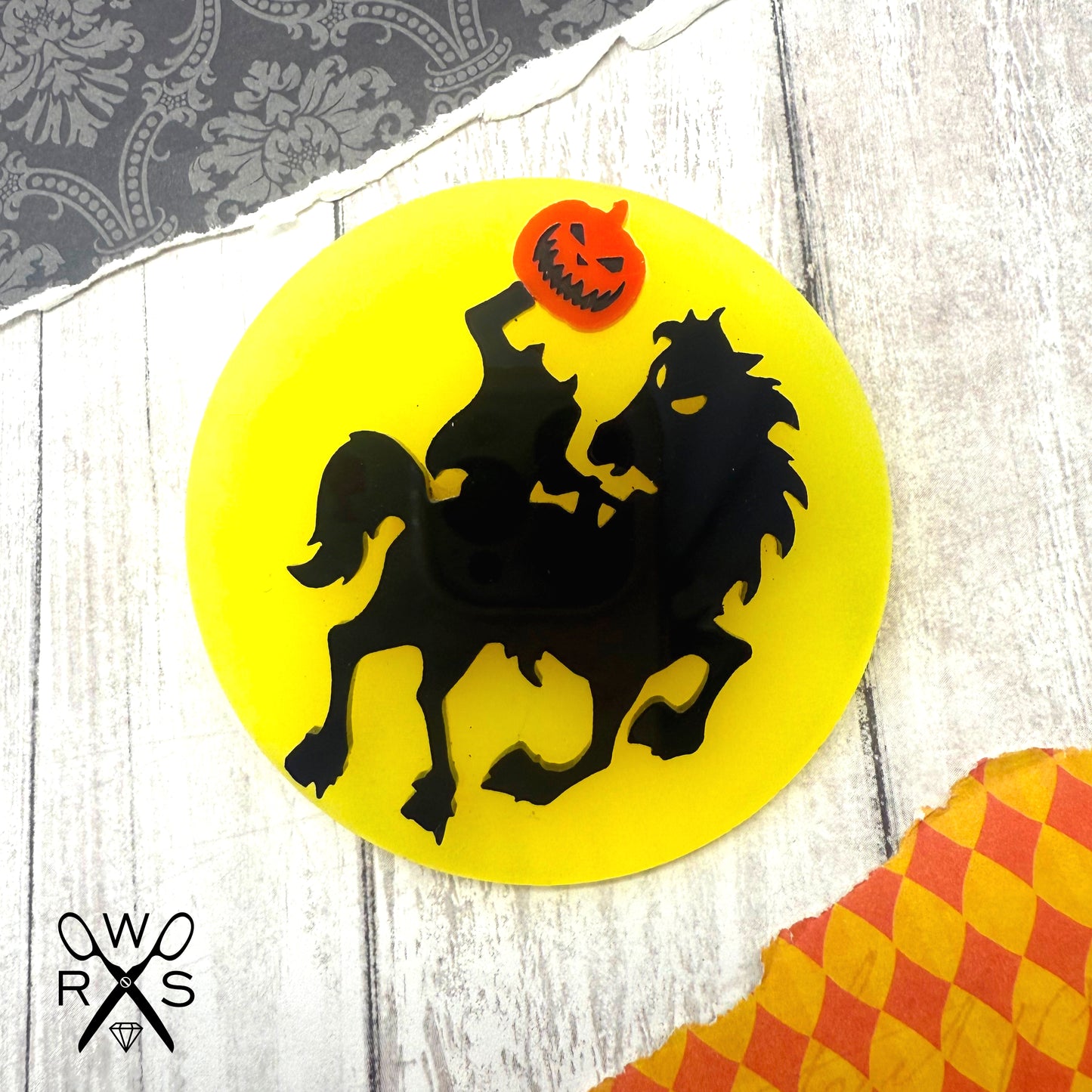 Headless Horseman Glow in the Dark Pin