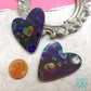Heart Statement Studs in Holographic Hearts
