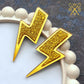 High Voltage Gold Statement Studs