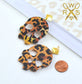 Leopard Skull Dangles - Laser Cut Acrylic Earrings